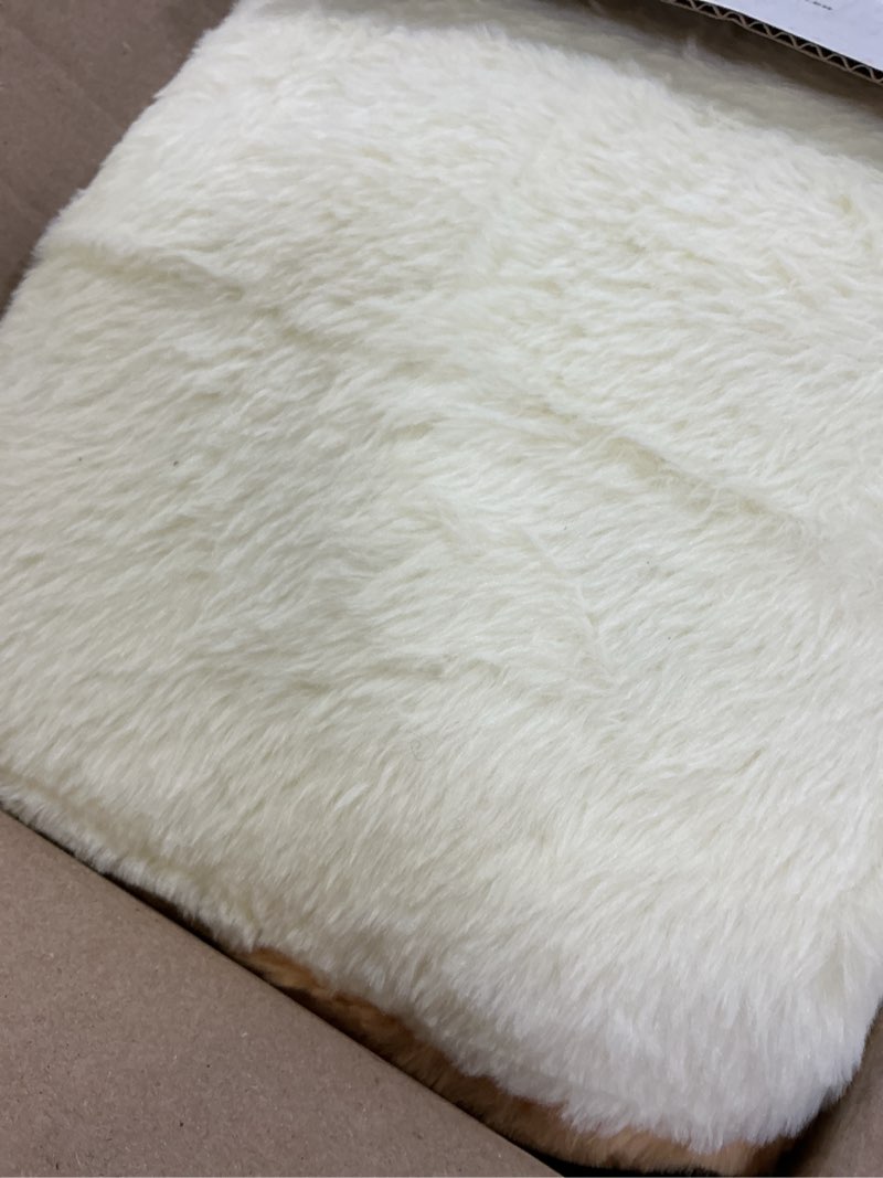 Condition photo showing Good Condition for lineshading 2 pcs toast bread pillow 15.8 x 13.8 x 6 inch bread shape plush pillow cute food decor soft food sofa cushion toast sliced plush stuffed toy for home bed room decor, happy and angry face