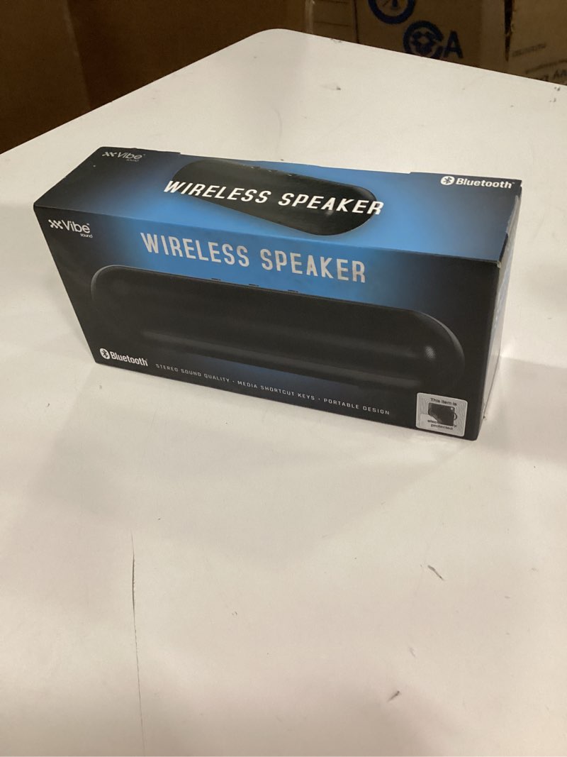 Condition photo showing New/Like New for vibe red portable bluetooth speaker model dg-478
