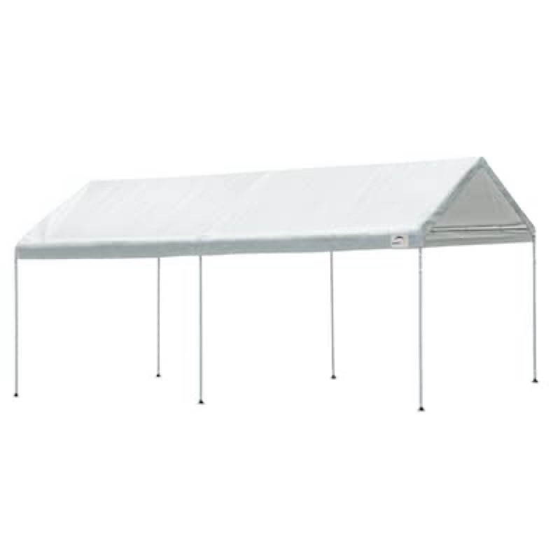 shelterlogic 20-ft x 10-ft rectangle white standard canopy