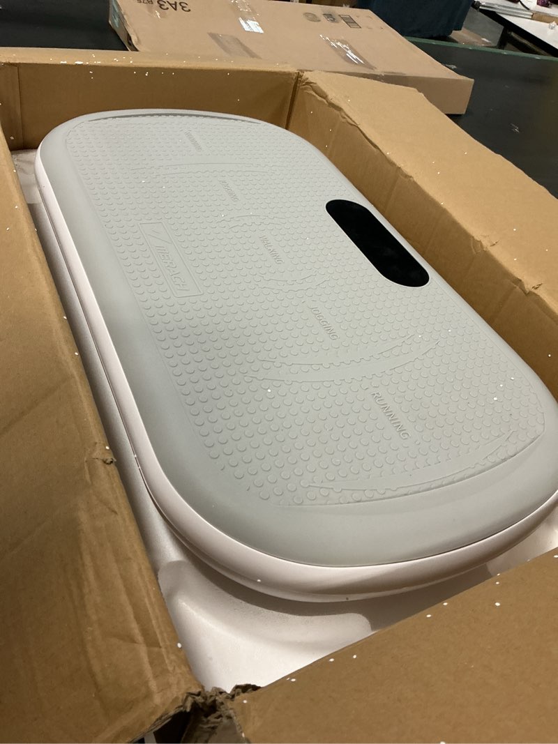 Condition photo showing Good Condition for MERACH Vibration Plate Exercise Machine, Vibration Plate 440 Lbs Capacity, Bluetooth and Silicone Pedal, Stimulate Deep Fat, Vibration Plate for Lymphatic Drainage, Vibrating for Weight Loss Grey