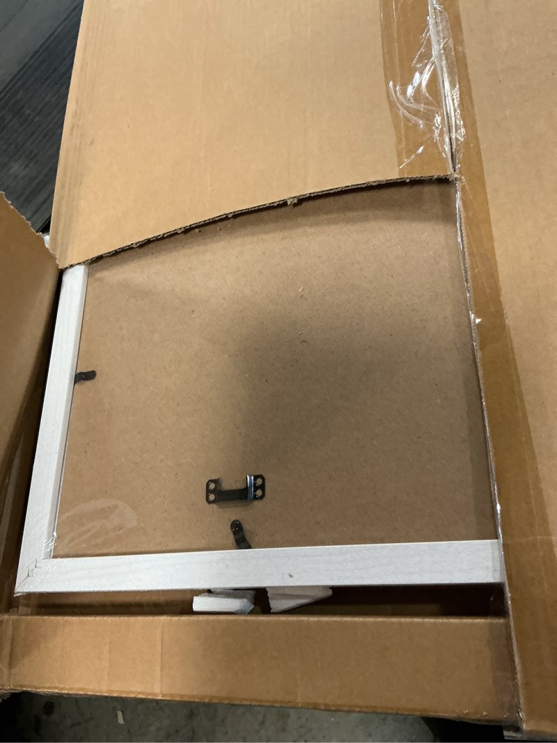 Condition photo showing Good Condition for MCS Studio Gallery Frame, White Woodgrain, 24 x 36 in, Single Single 24 x 36 in White Woodgrain