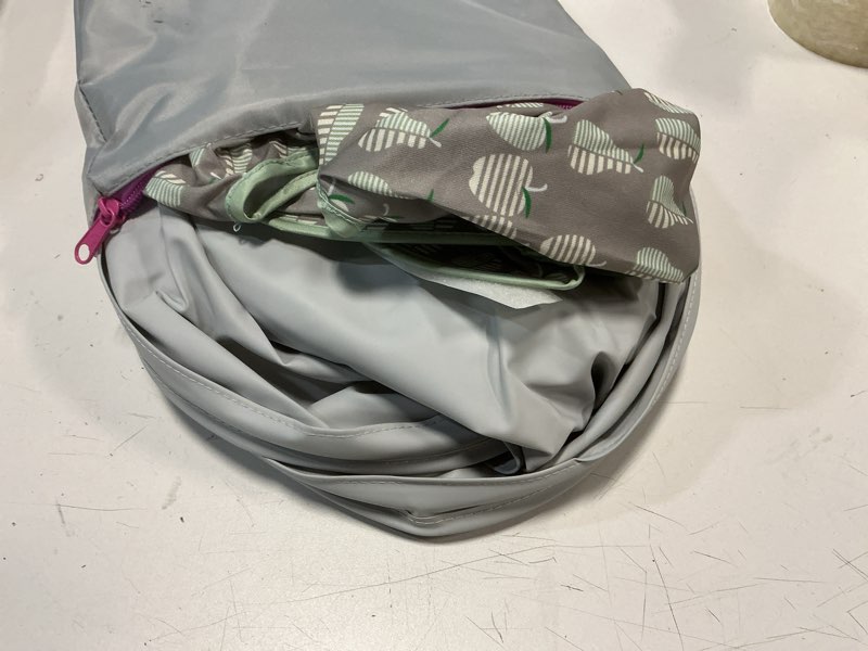 Condition photo showing Good Condition for Tidy Tot- Baby Bib & Tray Kit - Mess Proof Long Sleeve Smock Attaches to Feeding Mat, Waterproof Bib - Fits Babies 6-24 Month Dove Grey