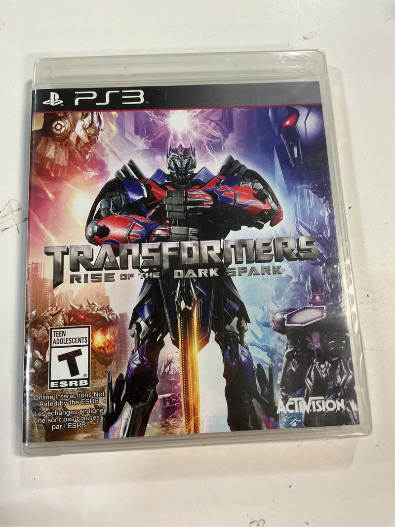 Condition photo showing New/Like New for Transformers Rise of the Dark Spark - PlayStation 3