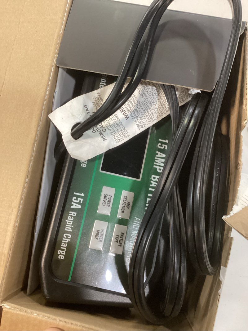 Condition photo showing Good Condition for battery tender 15 amp battery charger and maintainer - 12v switchable 15 amp / 8 amp / 2 amp - selectable chemistry standard agm gel lithium battery- 022-0234-dl-wh