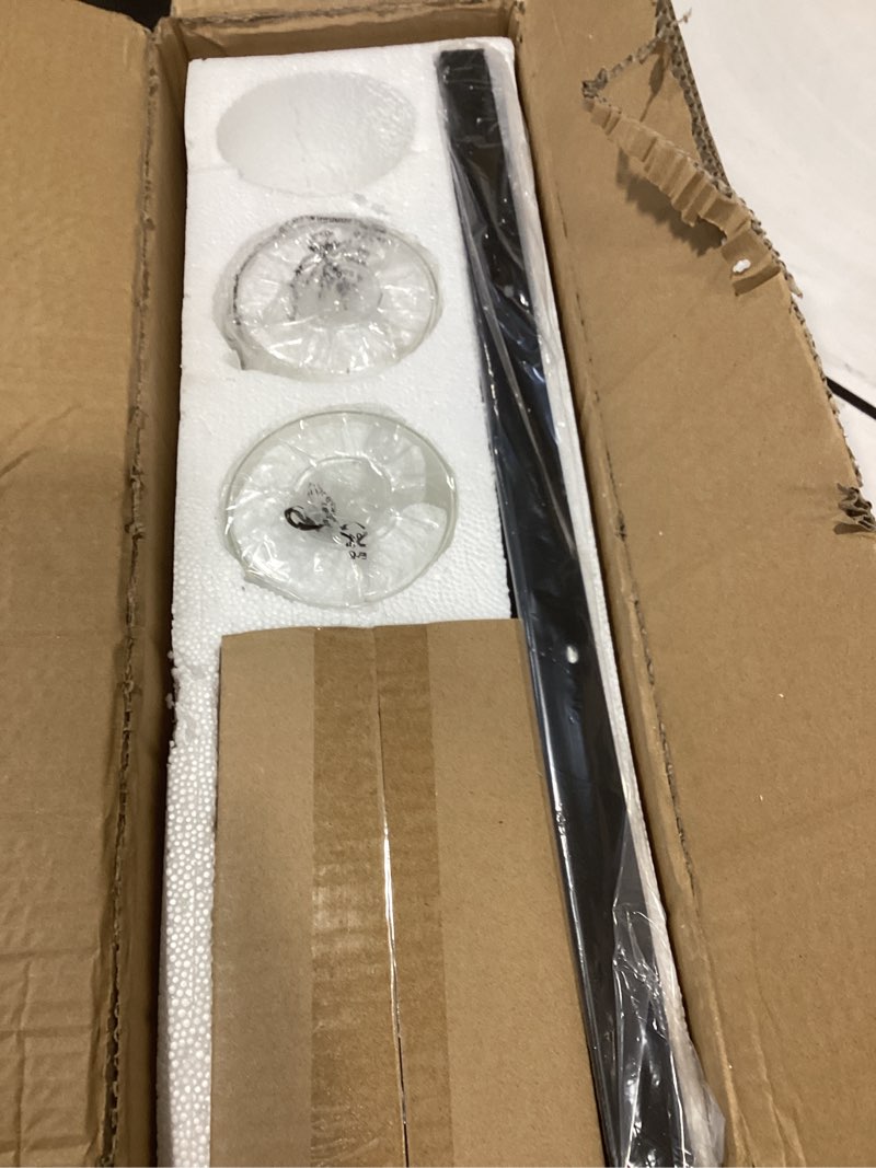 Condition photo showing Good Condition for espird bathroom vanity light, 3 light matte black vanity lights with clear glass shade, 22in modern wall sconces, bathroom lighting fixtures over mirror for living room black 3-light