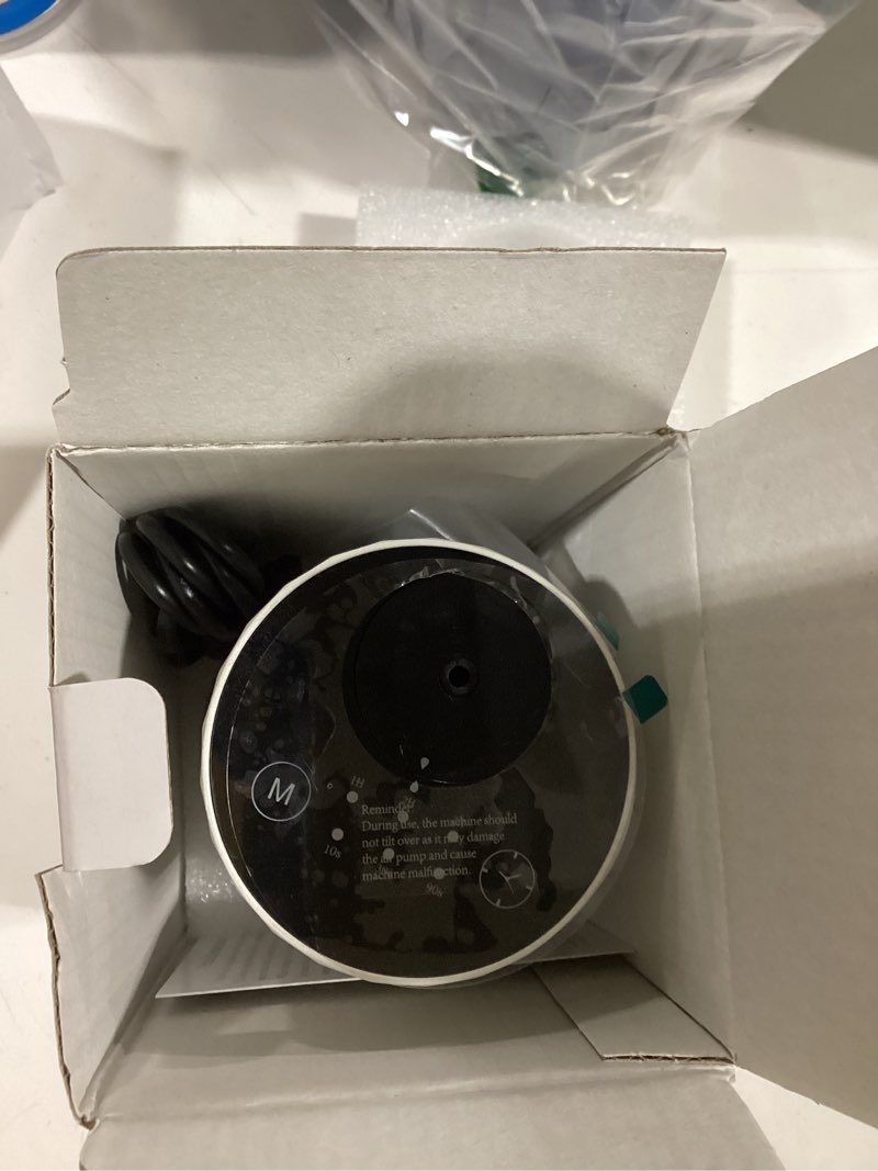 Condition photo showing Good Condition for Waterless Essential Oil Diffuser Aromatherapy Scent Diffusers for Home Large Room, Bedroom, Car, Office, Desk, Battery Operated Mini Portable Air Freshener,4 Timers & 3 Mist Levels (White) White(basic)