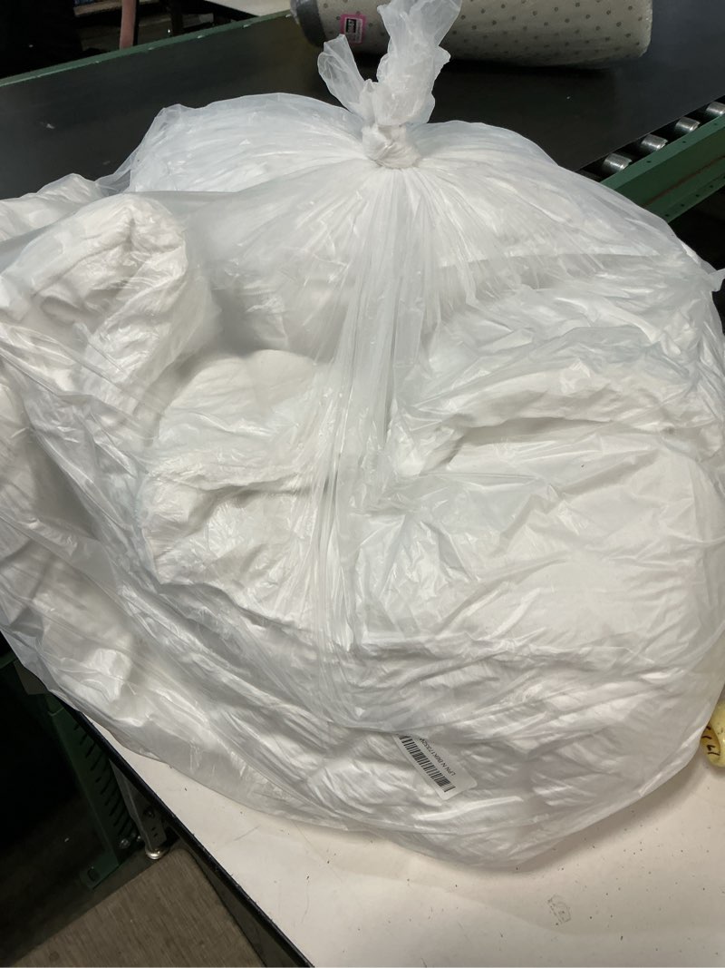 Condition photo showing As Is for cozylux king size comforter set white seersucker 7 pieces bed in a bag king comforter set with sheets, luxury soft bedding set with down alternative comforter, sheets, pillowcases & shams all seasons white king
