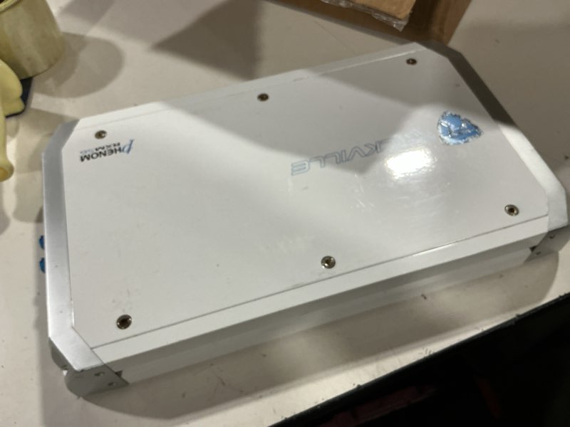 Condition photo showing As Is for rockville rxm8btw 1500w peak/750w dyno-certified rms marine 8 channel digital class d power amplifier with bluetooth wireless integration