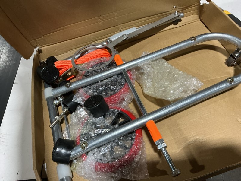 Condition photo showing As Is for toilet lift cart jack with wheels seat lifter tightening removal tool lifting dolly tilt for disabled use portable mobility aid positioning installation tools for plumbers pick up device