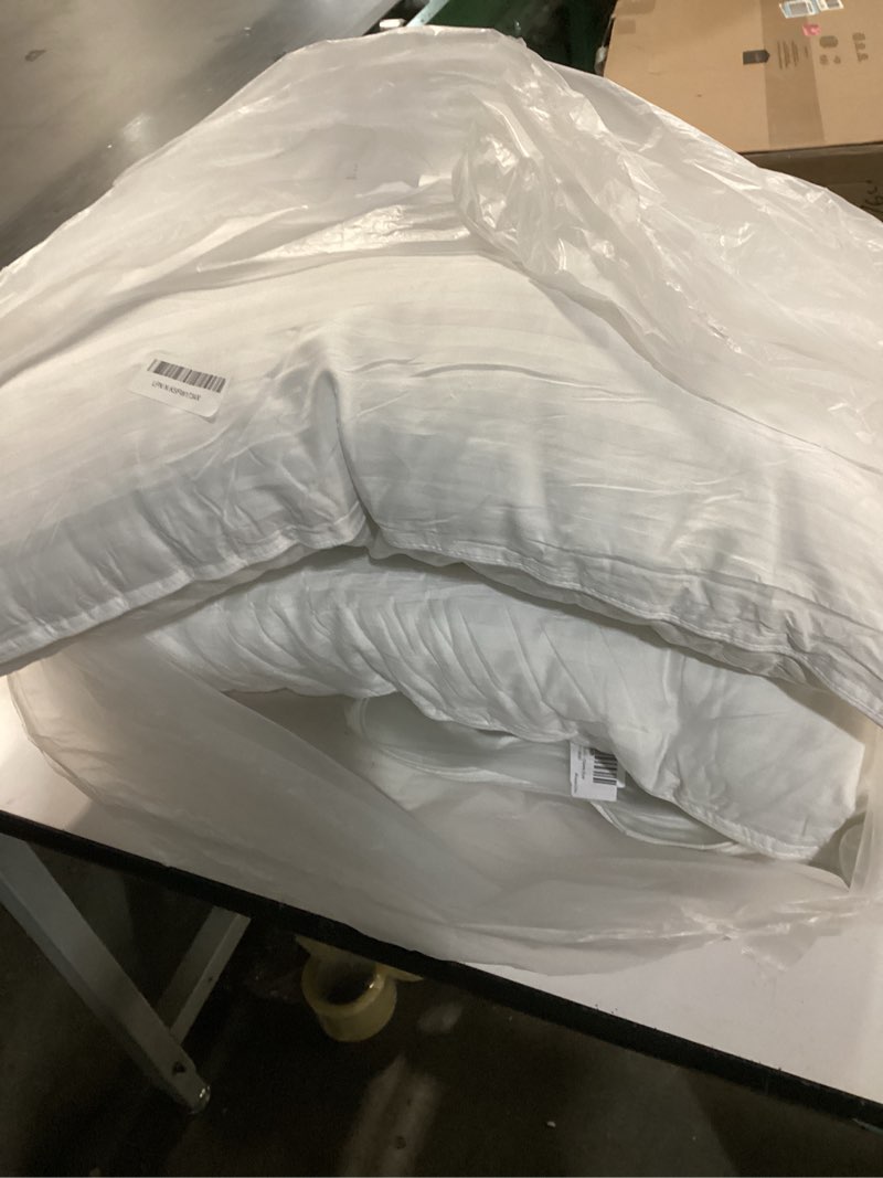 Condition photo showing Good Condition for Premium Gel Pillow Loft (Pack of 2) Luxury Plush Soft Bed Pillows for Home, Hotel Collection [Good for Side and Back Sleeper] Cotton Cover Dust Resistant & Hypoallergenic - Queen Size White Queen (Pack of 2) White