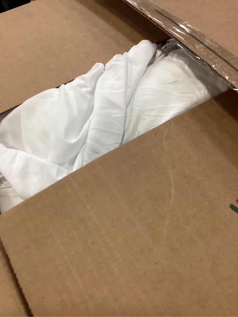 Condition photo showing As Is for ultra soft queen size mattress topper - viscose made from bamboo pillow top mattress pad for back pain relief - naturally cooling for hot sleepers, green green queen