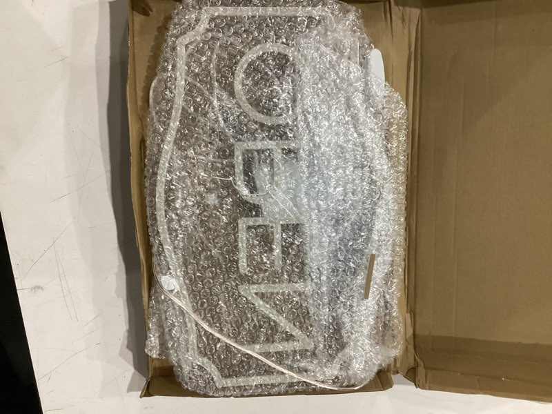 Condition photo showing Good Condition for open sign for business, led dimmable neon open sign with 12v/2a adapter, 16.5" x 10.5", warm white, bright led visibility to light up window, wall, bar, coffee, salon and store warm white 16.5" x 10.5"