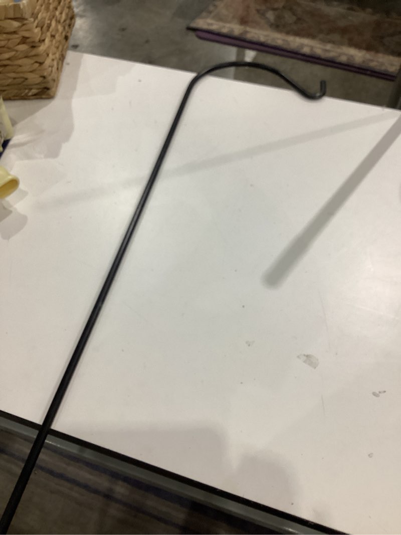 Condition photo showing As Is for style selections 64-in steel-painted metal traditional shepherd's hook