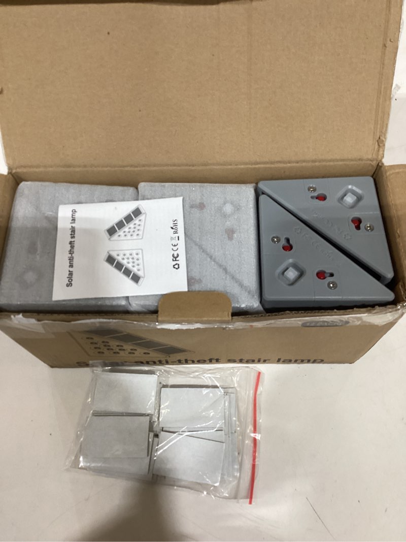 Condition photo showing Good Condition for audles solar step lights - waterproof outdoor decor, ip67 solar lights for yard, patio, garden, walkways, front door, pathway, driveway (12) cool white 12 pack