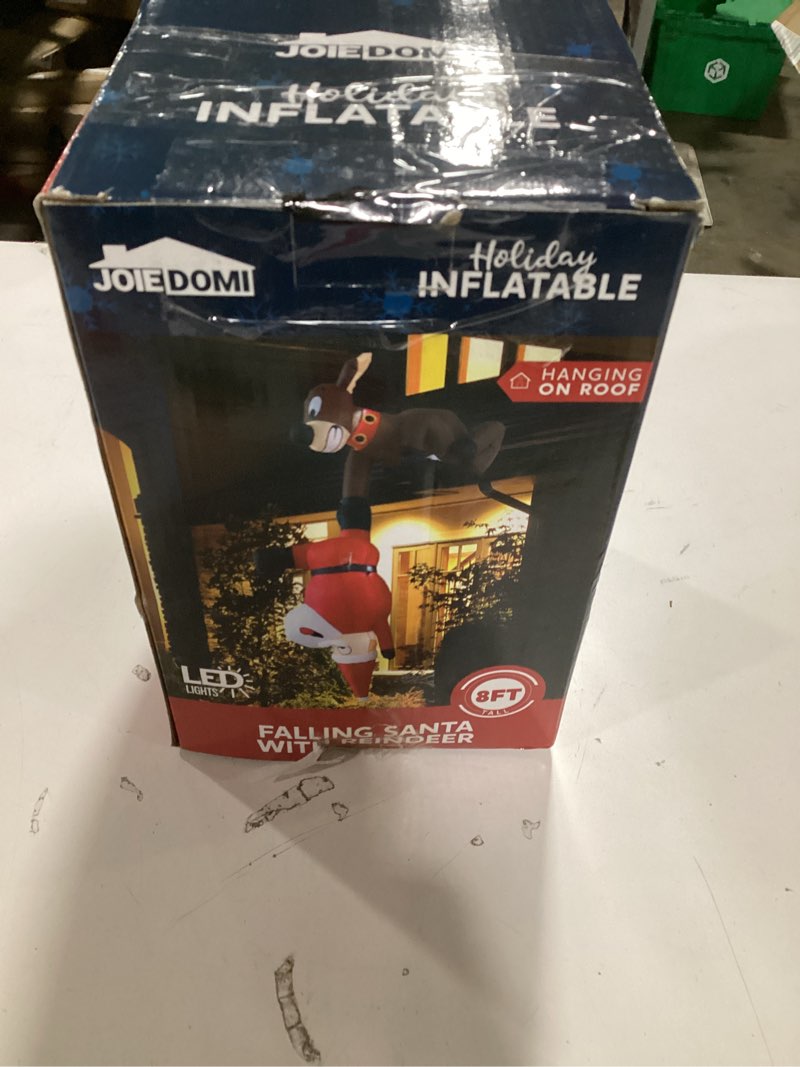 Condition photo showing Good Condition for Joiedomi Hanging Christmas Inflatables Decoration, Christmas Inflatable Reindeer and Climbing Santa,