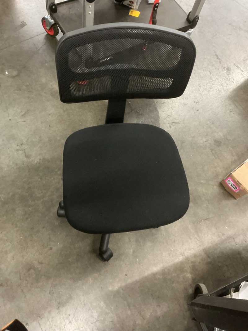 Condition photo showing Good Condition for mainstays mesh task chair with plush padded seat, teens and adult, black/black