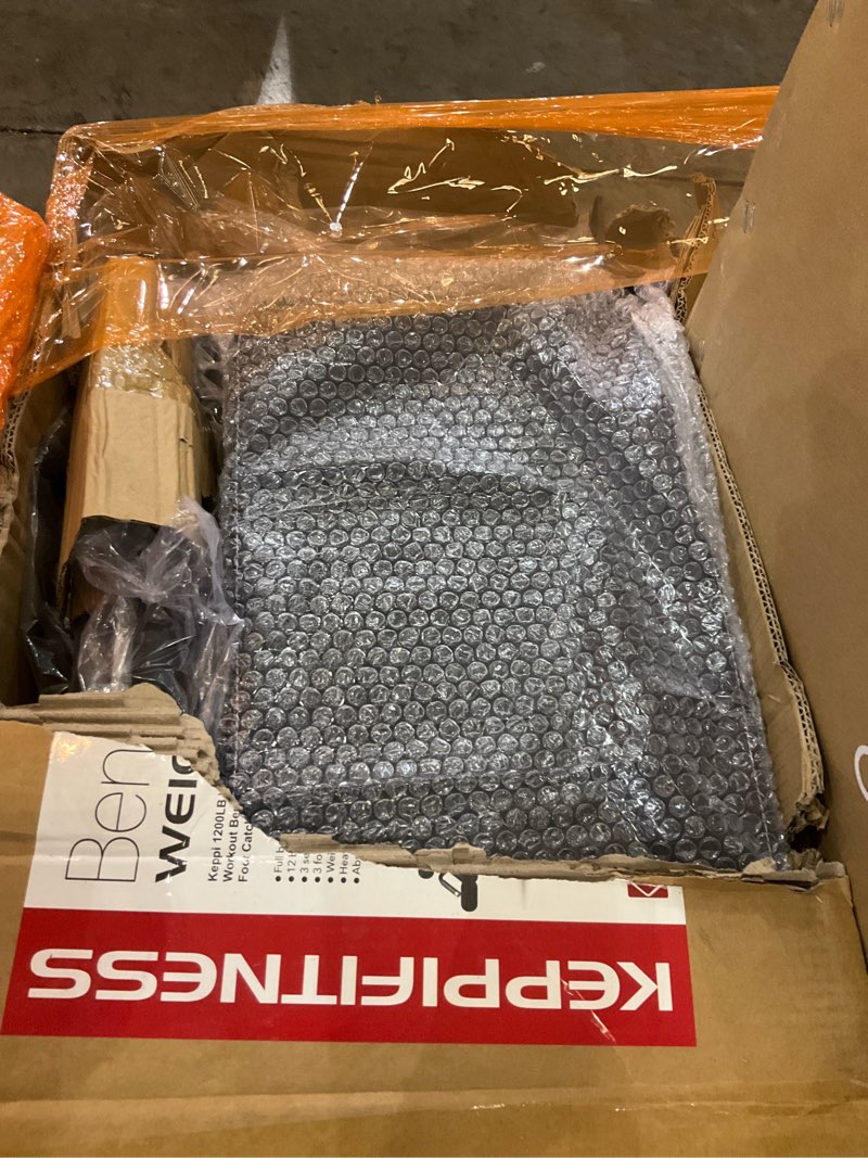 Condition photo showing As Is for Keppi 1200LB Weight Bench, Heavy Duty Bench1000 PRO Adjustable Workout Bench Press Set for Home Gym Strength Training, Removable Foot Catch for Incline Flat Decline Sit Up Bench for Full Body Fitness