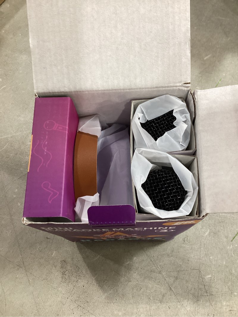 Condition photo showing Good Condition for yll karaoke machine for kids, portable mini speaker with 2 wireless microphones, top kids gifts for girls ages 3, 4, 5, 6, 7, 8, 9, 10+ years old, 4-12th birthday singing present toy party (purple)