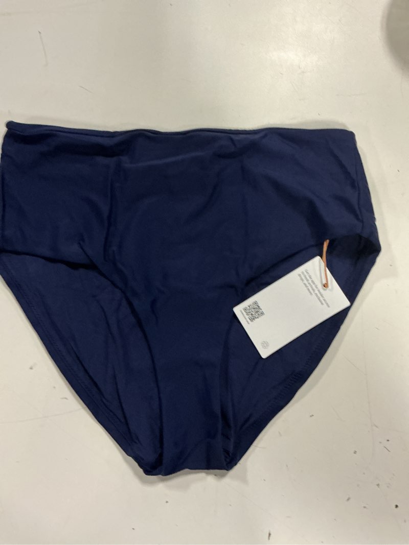 Condition photo showing Good Condition for italian high-rise bikini bottom, s, deep navy