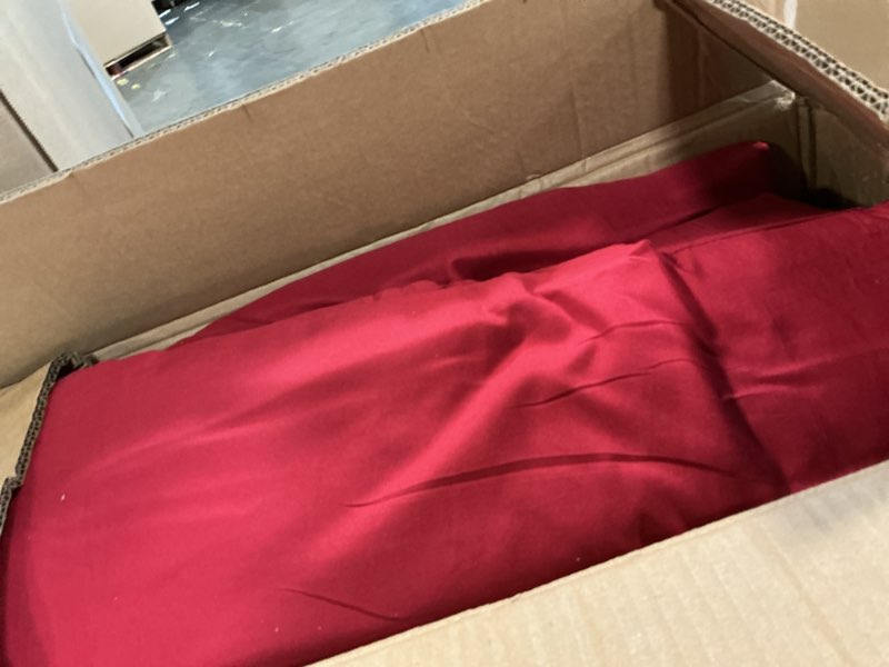Condition photo showing Good Condition for cozylux queen comforter set dark red - bed in a bag queen size 7 pieces, luxury soft bed set for all seasons, bedding set with down alternative comforter, sheets, pillowcases & shams dark red queen