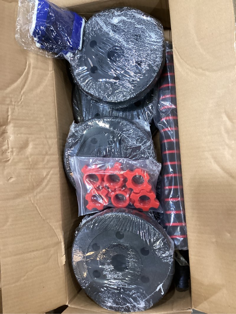 Condition photo showing Good Condition for weight dumbbell set adjustable dumbbells –premium dumbbell barbell combo for fitness – weight set for lifting at home – muscle building comfortable grip design-easy to use-perfect for gym,lifting