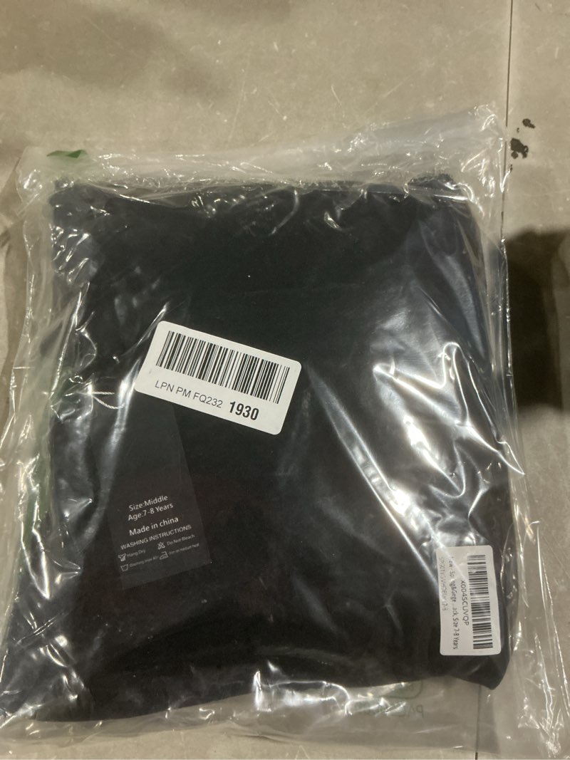 Condition photo showing Good Condition for spring&gege boys girls fleece sherpa lined hoodie kids winter warm pullover hooded sweatshirts black 7-8 years