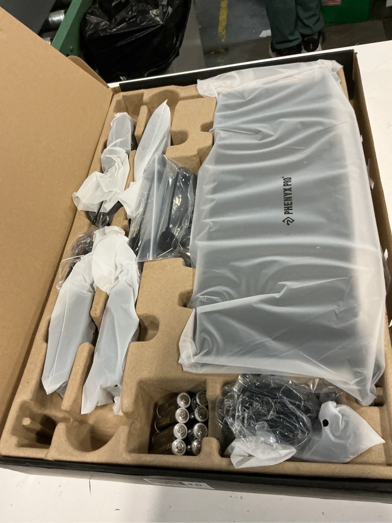 Condition photo showing Good Condition for phenyx pro 4-channel wireless microphone system, uhf auto scan cordless mic set, 4 bodypacks w/headsets/lapel mics, 4x40 frequencies, 328ft coverage, mic for church, dj, meeting (ptu-7000-4b)