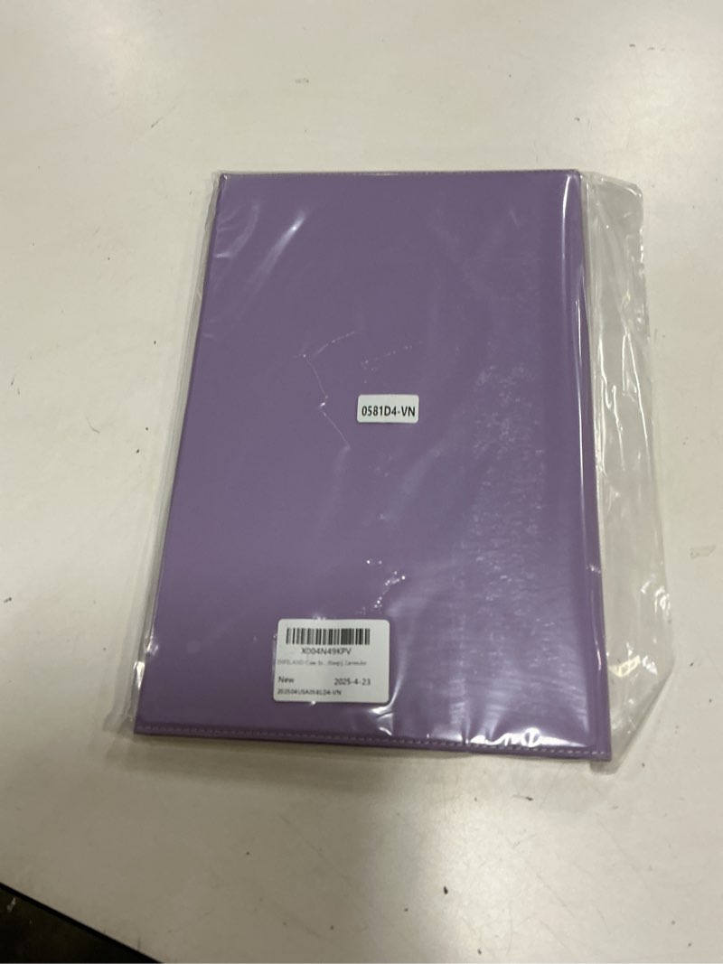 Condition photo showing New/Like New for infiland case for samsung galaxy tab s10 fe plus 5g, slim multi-angle stand cover with s pen holder for galaxy tab s10 fe+ 13.1 inch (sm-x620/sm-x626b) 2025 tablet auto wake/sleep (lavender)