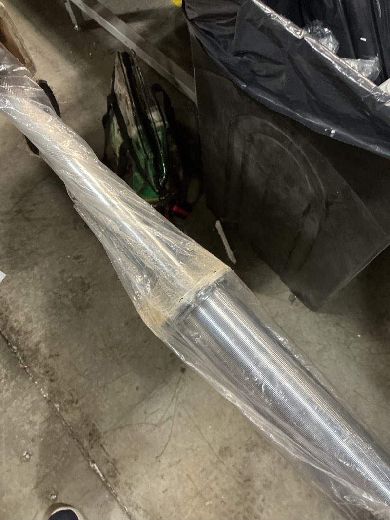 Condition photo showing New/Like New for 57" Olympic Barbell Bar, 2" Standard Straight Barbell Bars for Weight Lifting Bar for Bench Press/Squats/Hip Thrusts/Lunges/Biceps- Home Gym Weight Bar- 2 Spring Collars(500lb Weight Capacity) Silver