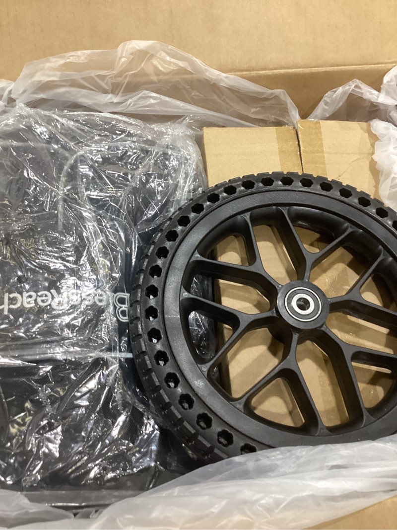 Condition photo showing As Is for All Terrain Foldable Knee Scooter Walker - Economical Knee Walker for Foot Injuries, Compact Crutches Alternative - Black