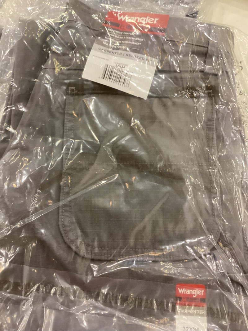 Condition photo showing New/Like New for Wrangler Riggs Workwear Men's Ripstop Carpenter Jean 32W x 34L Slate