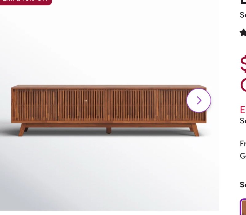 burton 79'' media console