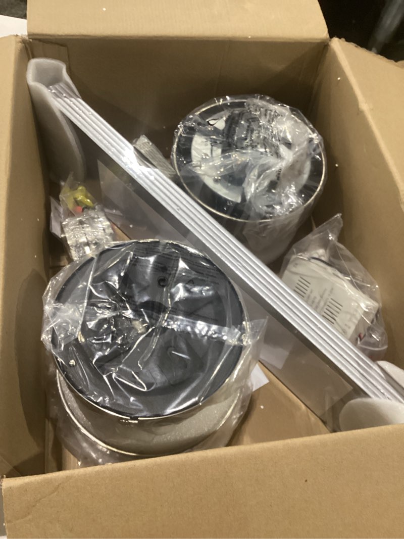 Condition photo showing Good Condition for 52'' flush mount ceiling fan with lights, silver low profile ceiling fan for low ceilings, quiet modern ceiling fan for living room bedroom, app & remote control silver 52 inch