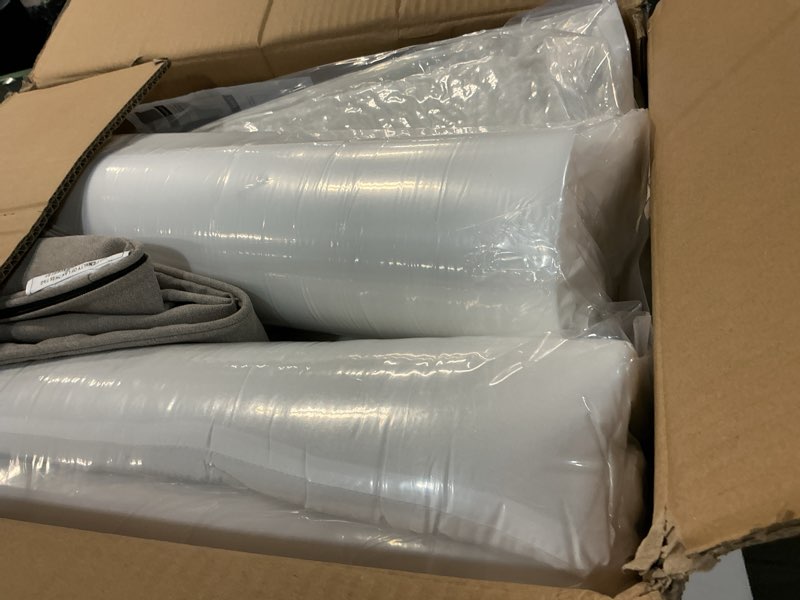 Condition photo showing New/Like New for cozyvida outdoor deep seat cushion set of 2, 22"x24"x5.1" seat & 23"x19" back, c0 water-resistant breathable fabric, uv-resistant 1000+ hrs, 30d foam with recycled fiber fill,natural linen natural linen 22"x24"x5.1" 2sets