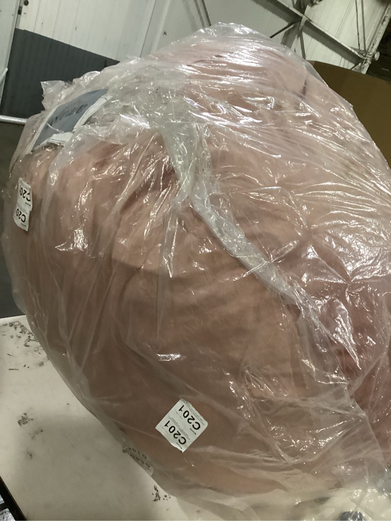 Condition photo showing Good Condition for edujin large bean bag chair, memory foam bean bag chairs for adults with filler included, ultra soft velvet fabric, bean bag for living room - 4 foot, pink pink 4 foot