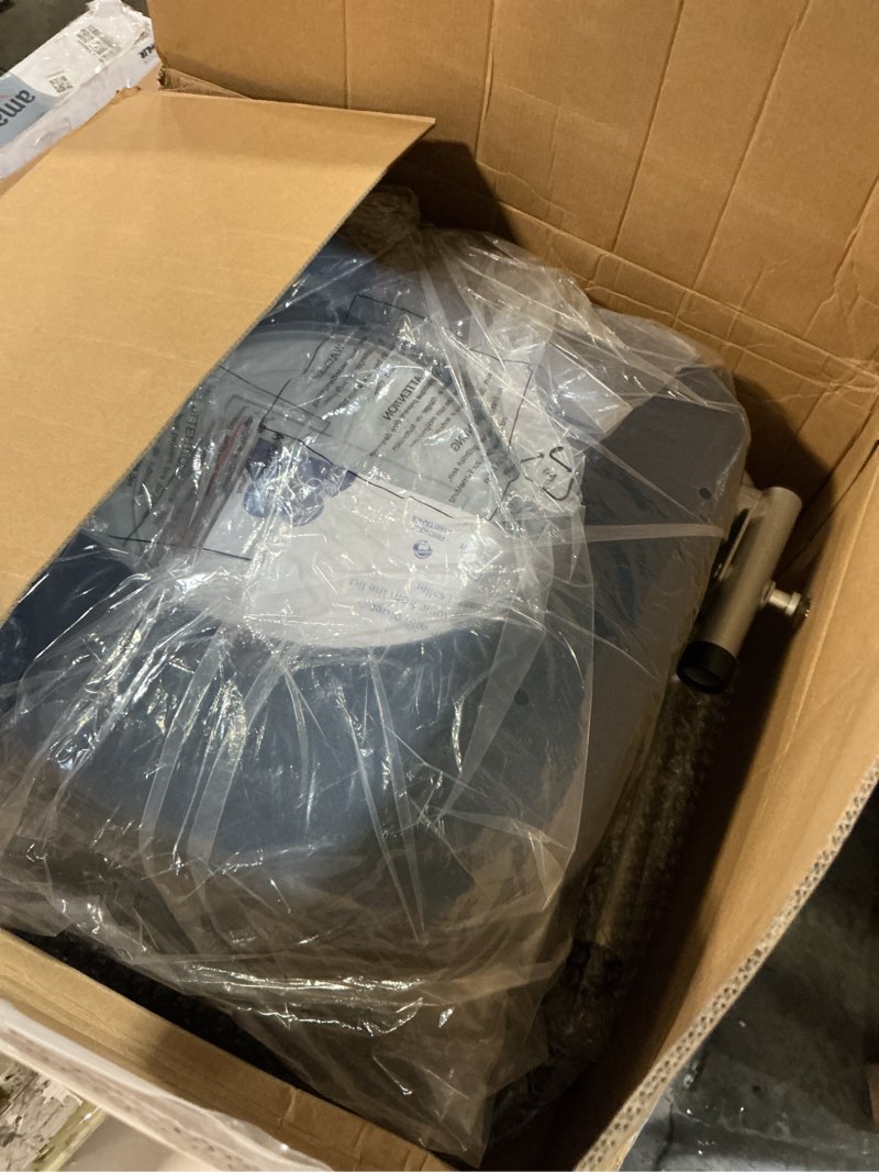 Condition photo showing Good Condition for Drop Arm Bedside Commode, Commode Toilet with Padded Seat and Backrest, 400lbs Capacity, 5.3QT Removable Bucket and Splash Guard, Adjustable Height Portable Toilet for Adults, Blue