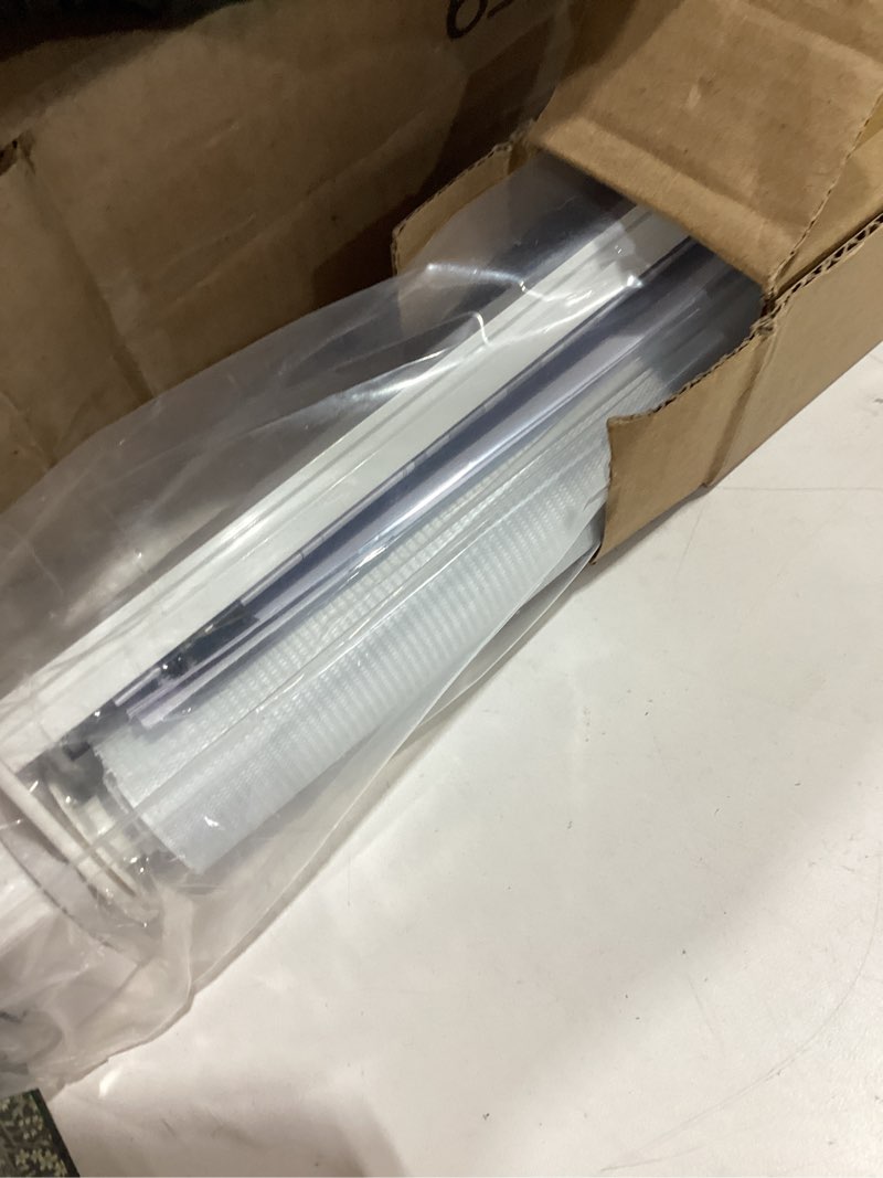 Condition photo showing Good Condition for lazblinds no drill zebra blinds for french door, cordless blinds for door with 32" covering width, small gap design light filtering sheer shades for indoor windows, 32 5/8" w x 72" l, white, 1 panel light filtering - white 32"w x 72"h