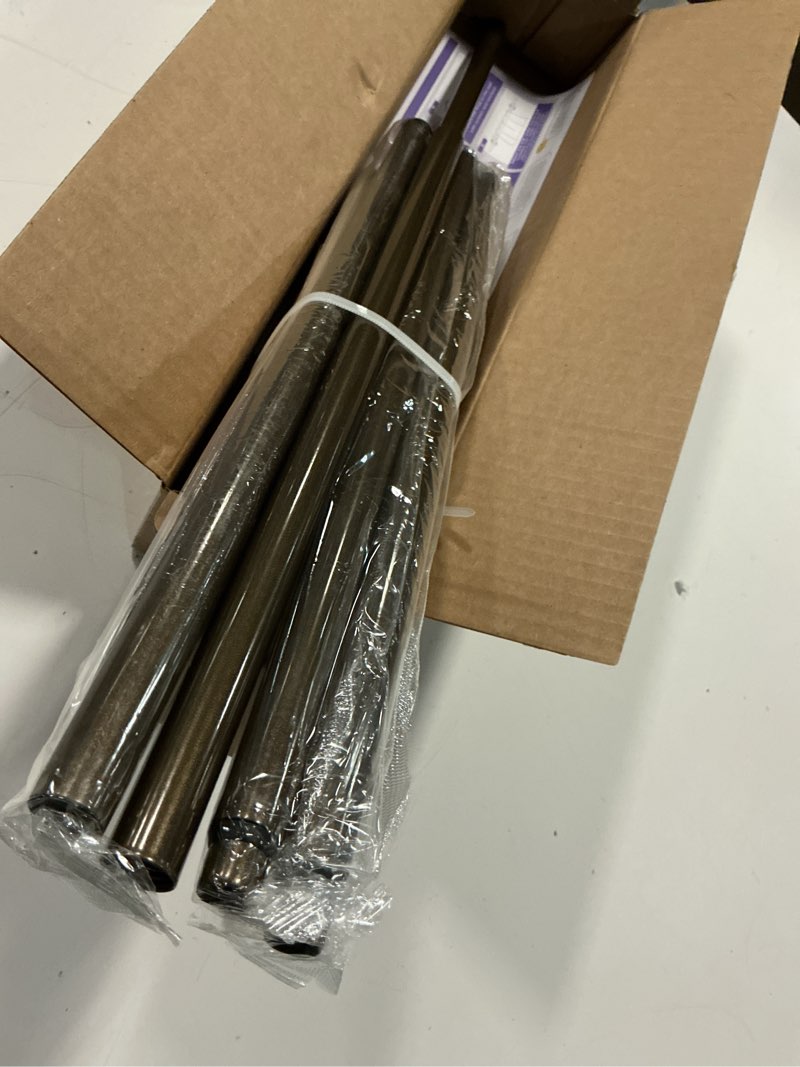 Condition photo showing New/Like New for tvwoo bronze wrap around curtain rods 2 pack:small blackout adjustable window curtain rod for bedroom kitchen apartment renter friendly,room darkening curved drapery rods easy install,brown 28-48 inch 28-48" ( 2pack ) bronze
