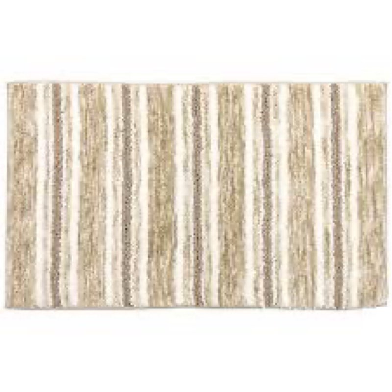 Sonoma Goods For Life Texture Striped Bath Rug, Gray, 17X2