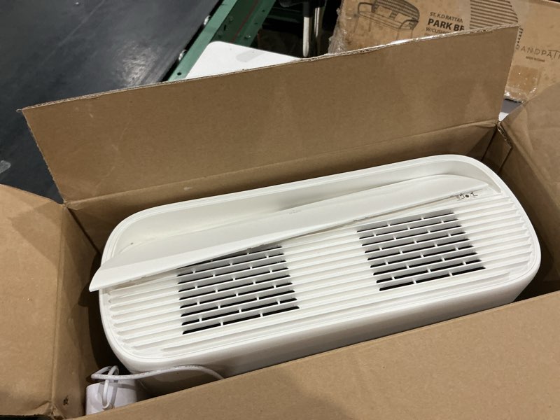 Condition photo showing As Is for lavieair evaporative humidifiers for bedroom up to 300 ft² 5l tank top fill | mist-free no white dust bedside humidifier for living room, nursery, baby, plants max 48h runtime, easy to clean