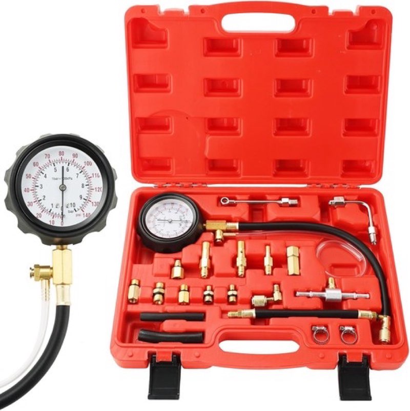 Fuel Pressure Test Kit, Universal 0-140PSI Fuel Injection Pump Pressure