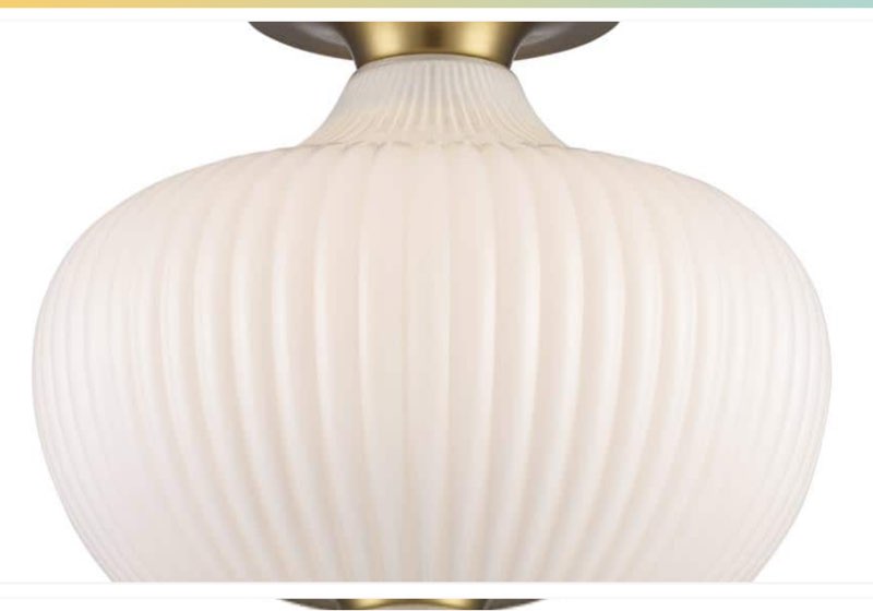 Trans Globe Lighting 16180 Aristo 12  Wide Semi-Flush Ceiling Fixture - Gold