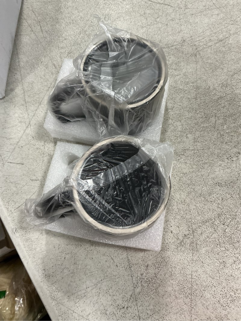 Condition photo showing New/Like New for kunlisa his and hers coffee mugs set - wedding engagement gift for couples, newlyweds, husband and wife - bridal shower matching mugs 11 ounce (black) black his