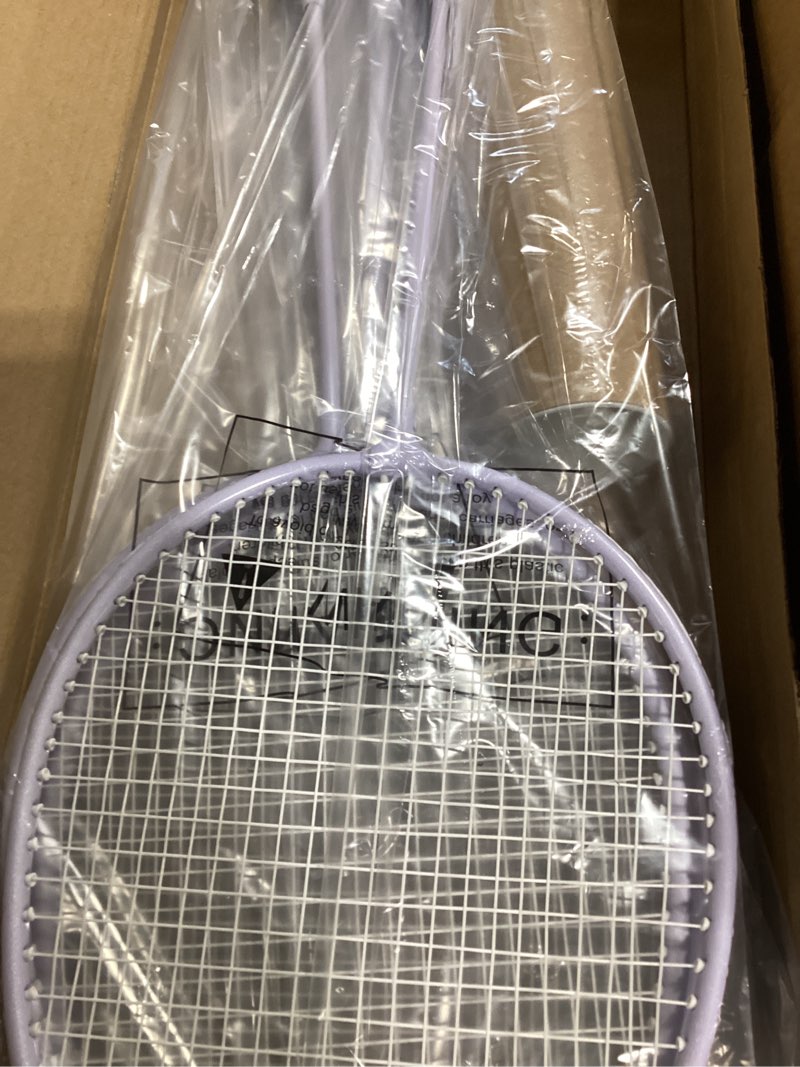 Condition photo showing New/Like New for badminton rackets set, lightweight & durable badminton set (includes 6/12 racquets, 6/12 birdies), outdoor backyard & school games for adults, teens, families and beginners 2 color 6 rackets 6 birdies