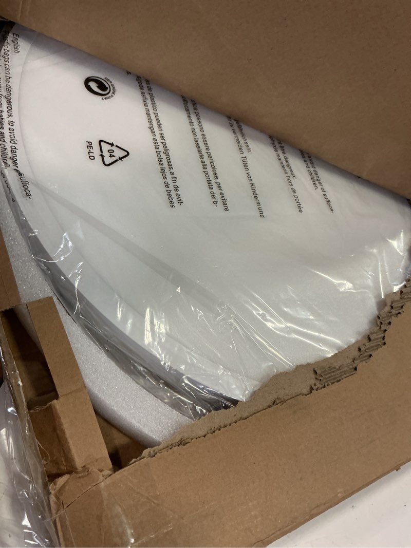 Condition photo showing Good Condition for brightever 19 inch large flush mount ceiling light fixtures, 4200lm 360w equivalent, 5000k daylight white, 0.67 inch ultra thin surface mount led ceiling lights for living room, non-dimmable, 1 pack white 19 inch-1 pack
