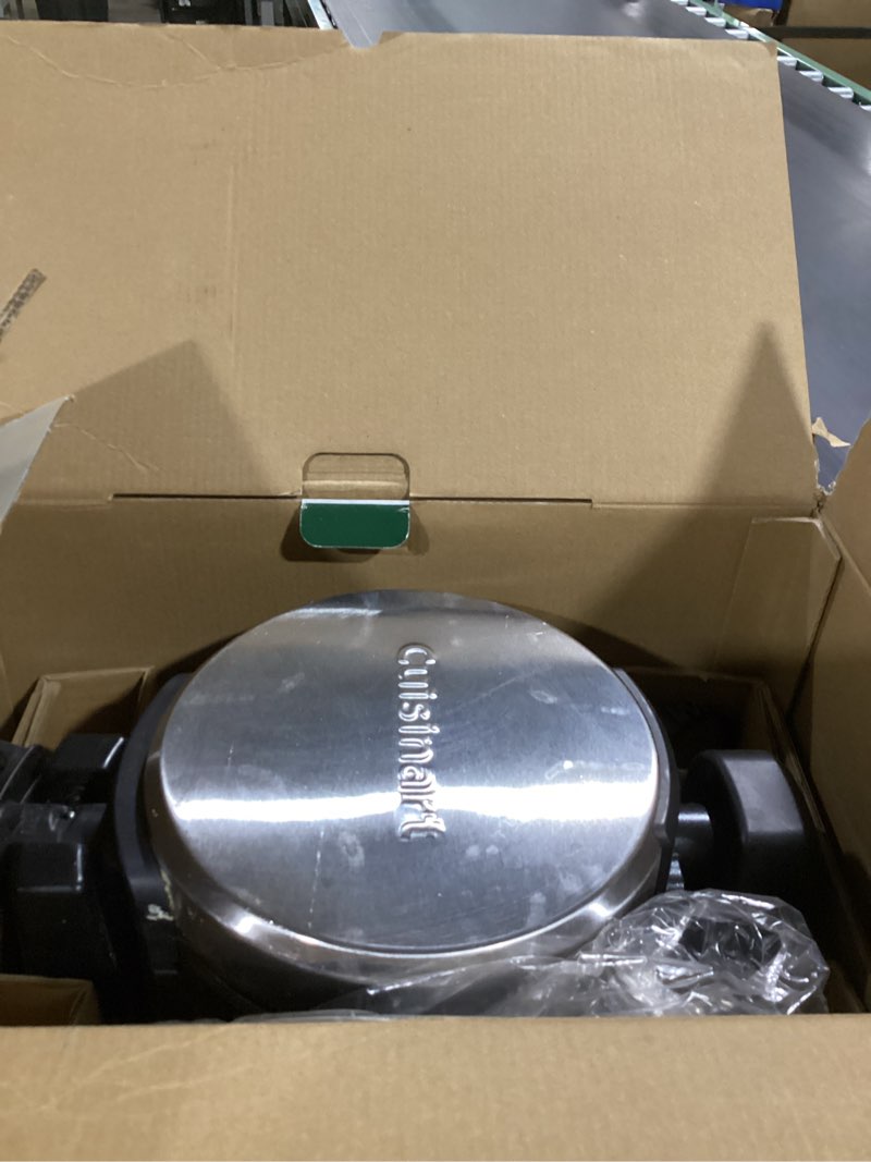 Condition photo showing As Is for Cuisinart Double Flip Belgian Waffle Maker, WAF-F40NAS New Double Flip