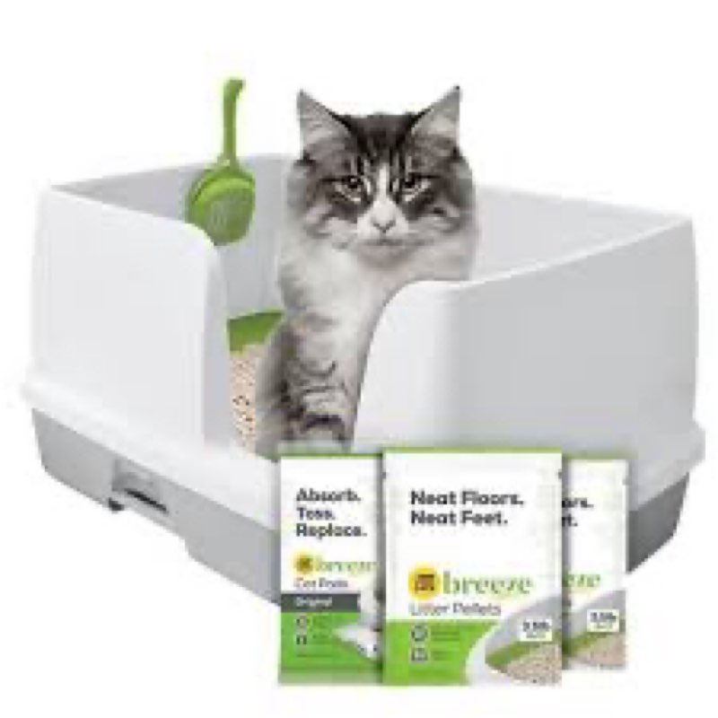 Purina Tidy Cats Litter System, Non-Clumping, Breeze XL All-in-One Odor Control & Easy Clean Multi C