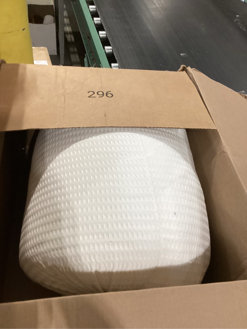 Condition photo showing Good Condition for levtex home cloud waffle king/cal king comforter set (106x94in) with 2 pillow shams (36x20in) - solid waffle cotton texture - bright white - cotton king size comforter set - soft, pre-washed king/cal king comforter bright white