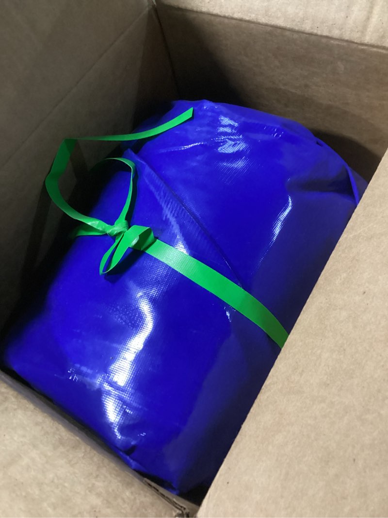 Condition photo showing As Is for Commercial Grade Bounce House Storage Bag (Blue)