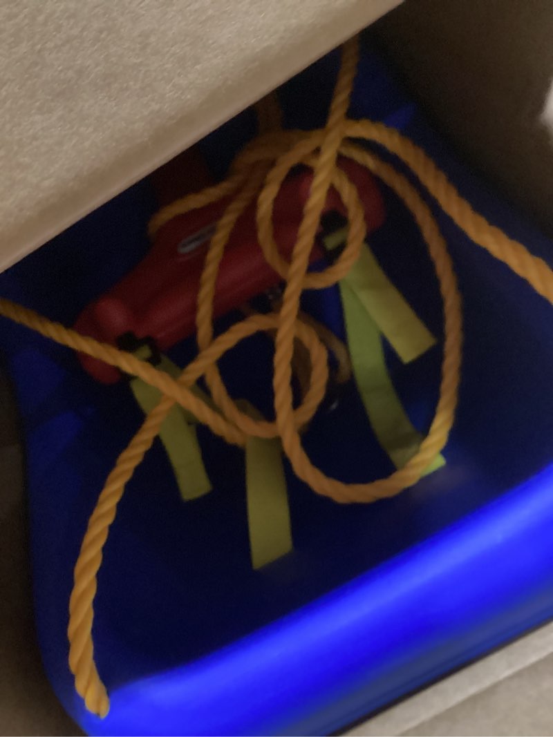Condition photo showing Good Condition for little tikes snug 'n secure blue swing with adjustable straps, 2-in-1 for baby and toddlers ages 9 months - 4 years